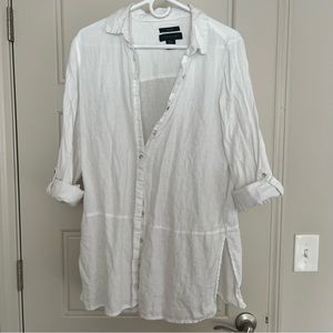 100% linen long women’s shirt